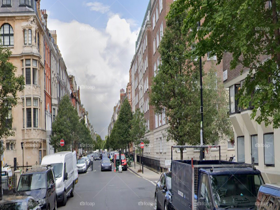 High-end residential area in the UK