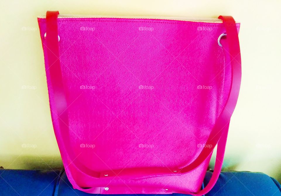 The beauty of pink colored bag
