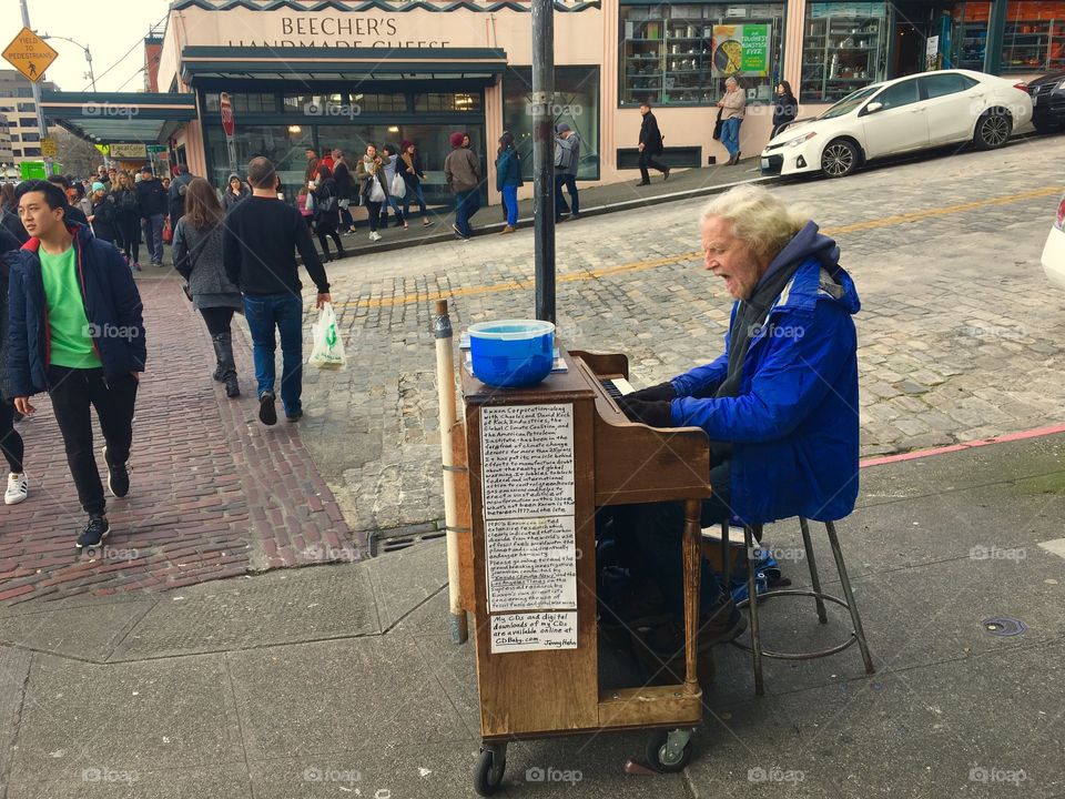 Street Musician, Pike Place Market