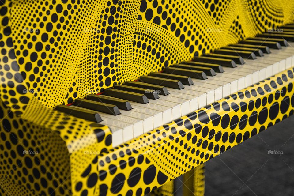 Yellow piano