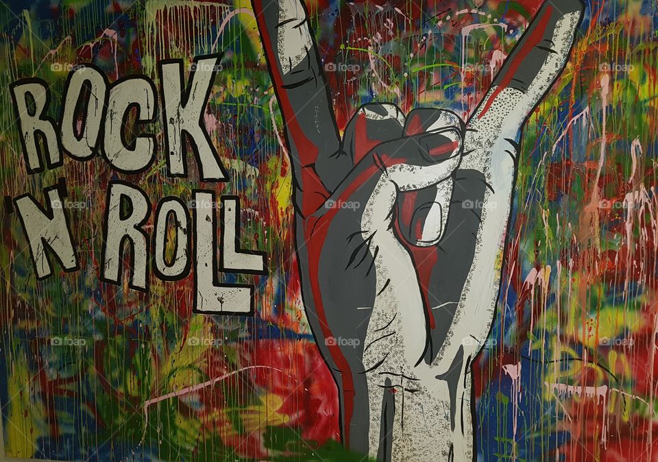 rock'n roll graffiti