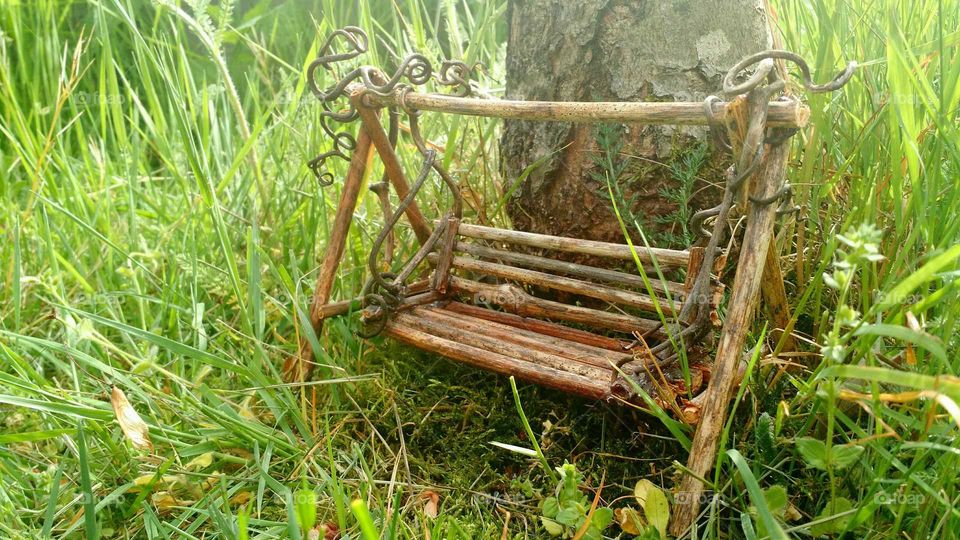 fairy garden swing