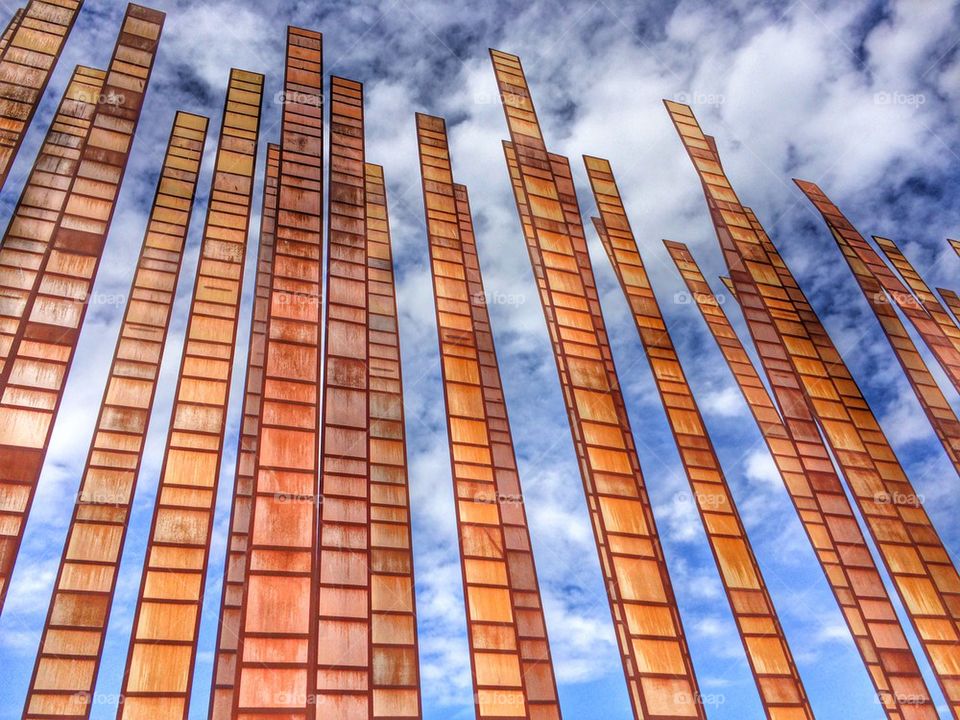 Glass Panels Against Sky