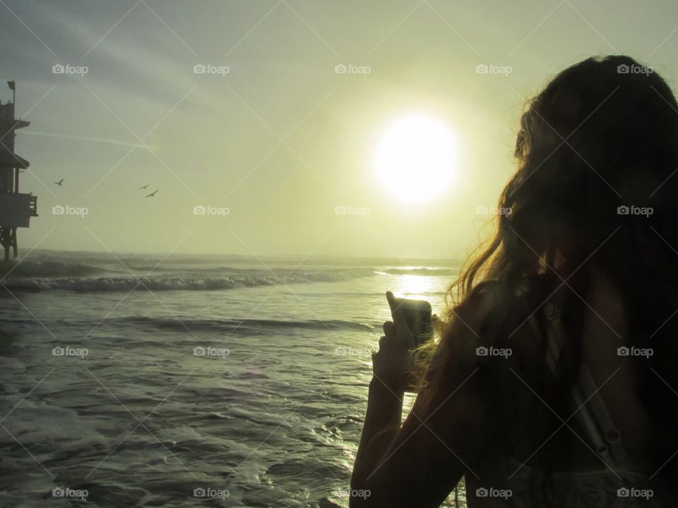 Snapping Photos of the Sunset