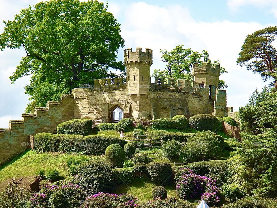 A view of Warwick Castle located in Warwickshire, England. 