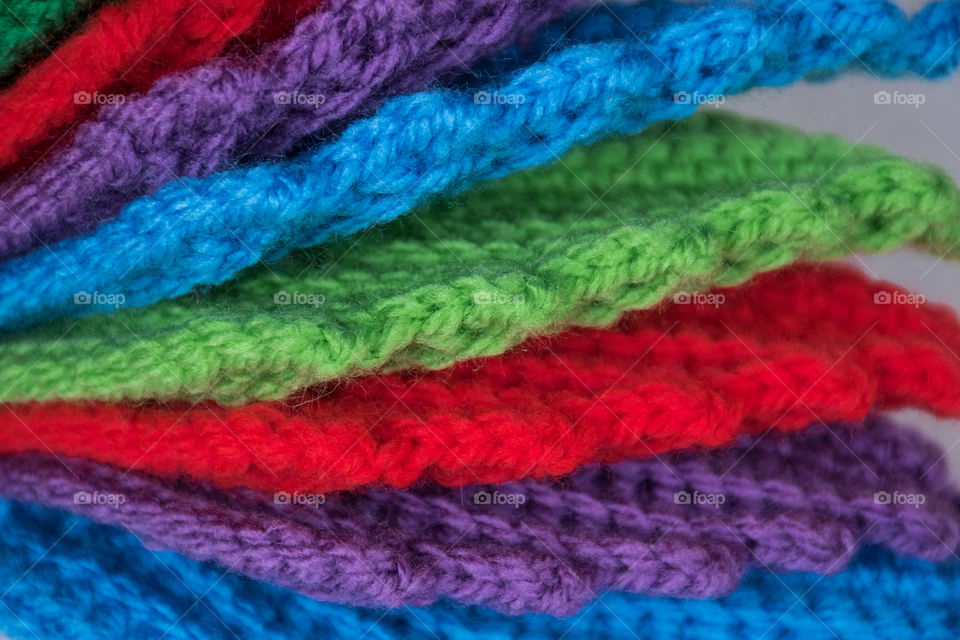 Colorful knitted texture 