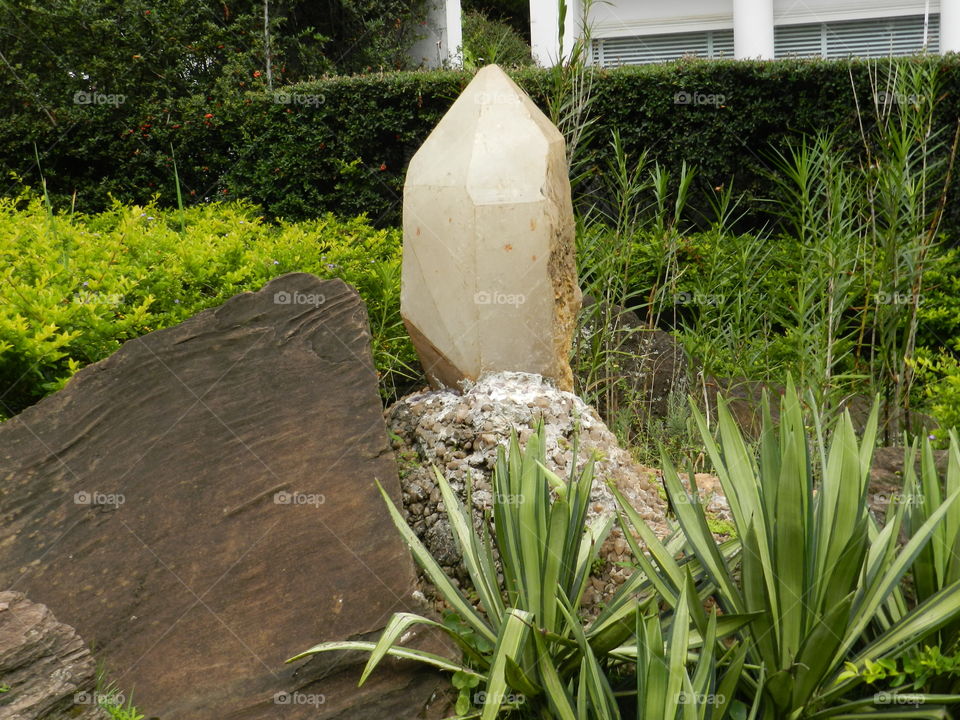 Giant crystal in the the backyard 