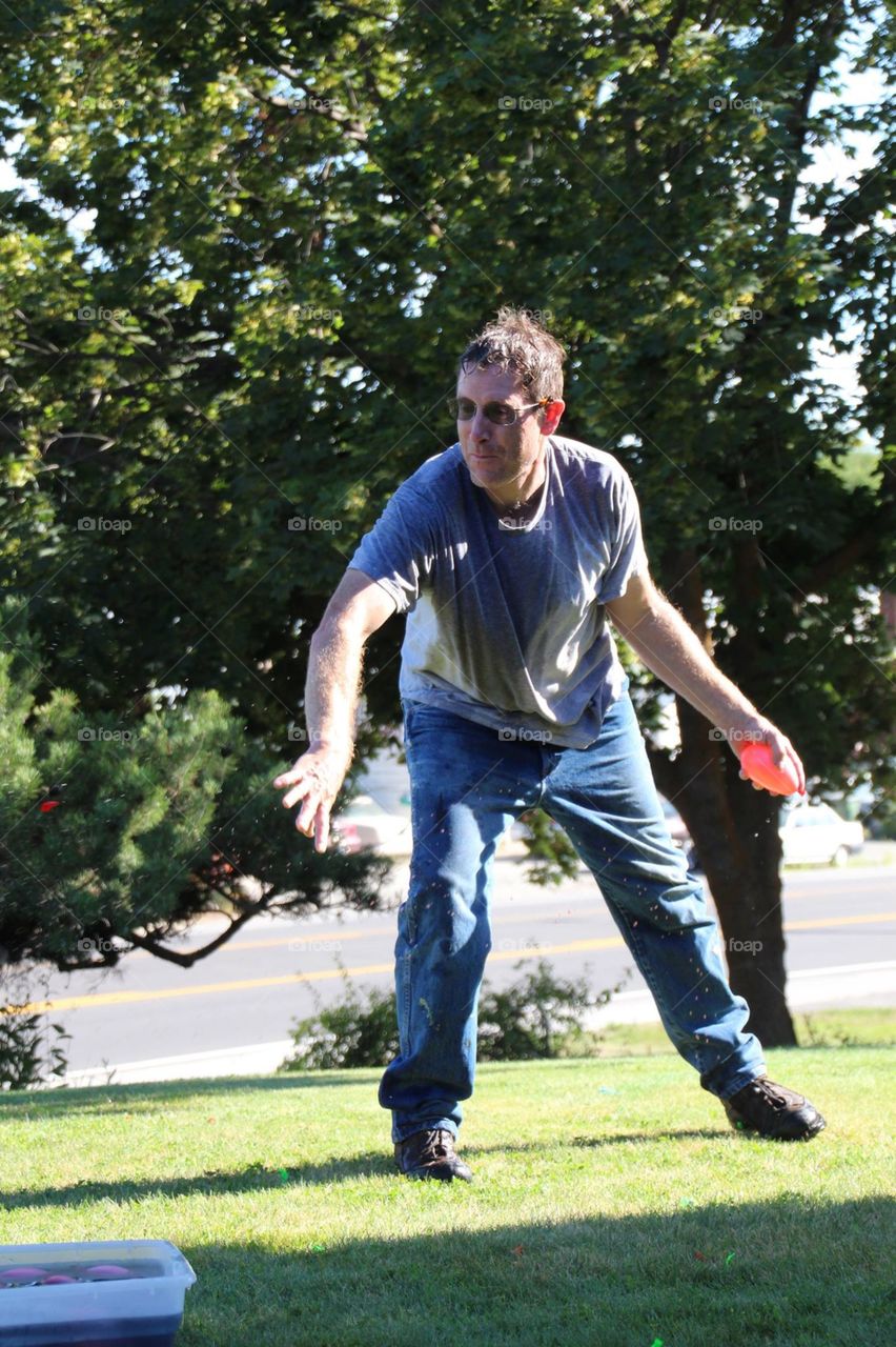 Popping Water Balloon