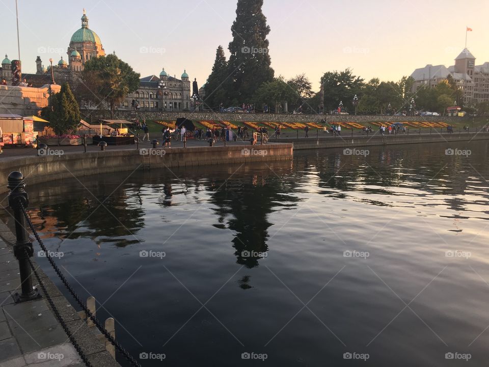 View on Parliament  Building  from Inner Harbour 