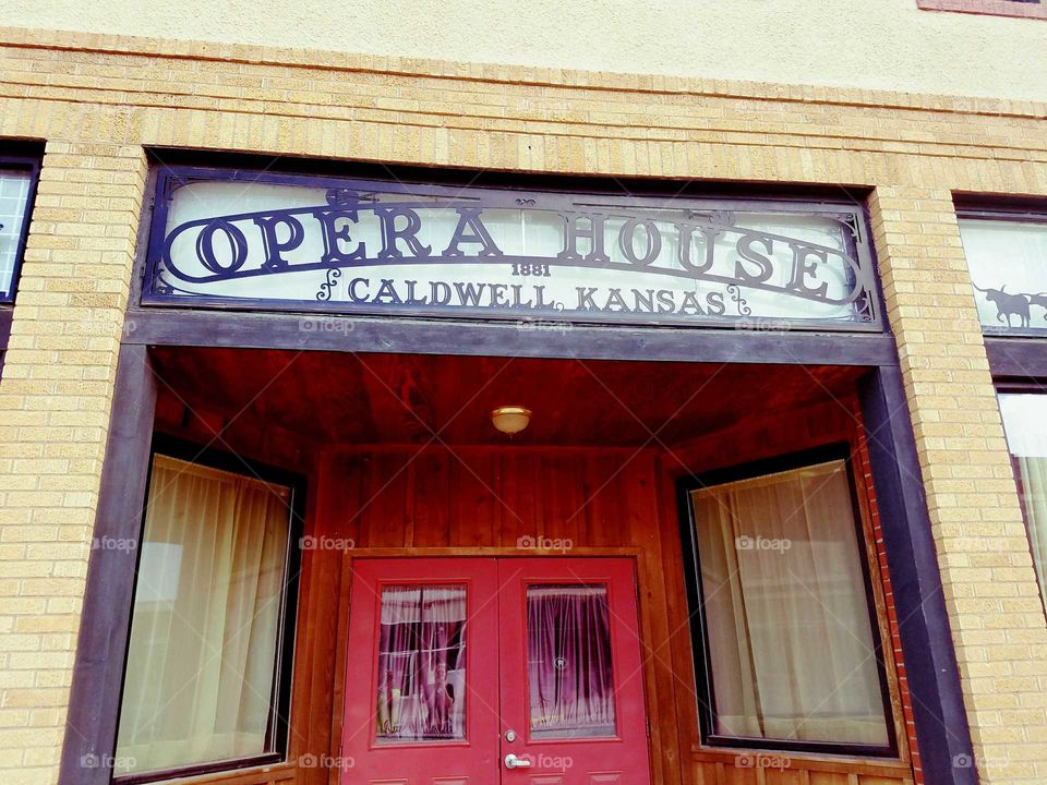 Opera House in Caldwell, Kansas.