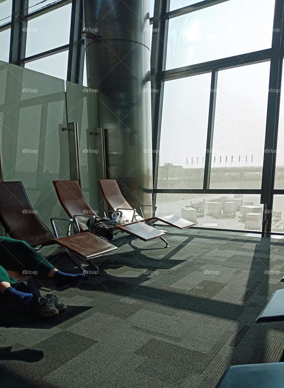 Resting and quiet room for women at Doha airport