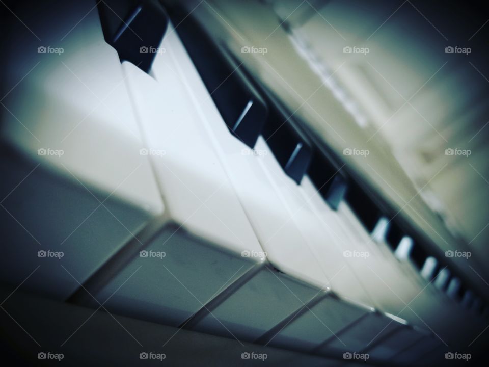 Piano, Blur, Keyboard, Music, Instrument