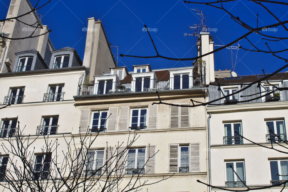 building facades in paris france