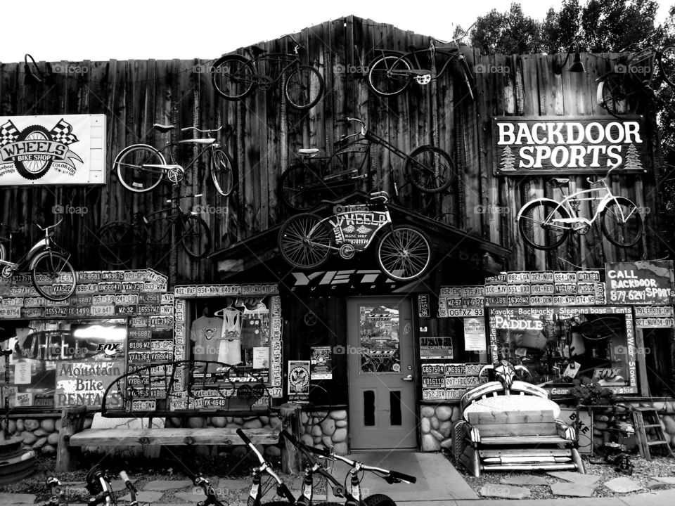 Vintage building looks perfect in monochrome