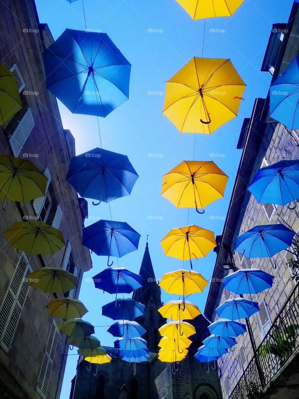 ciel de parapluies
