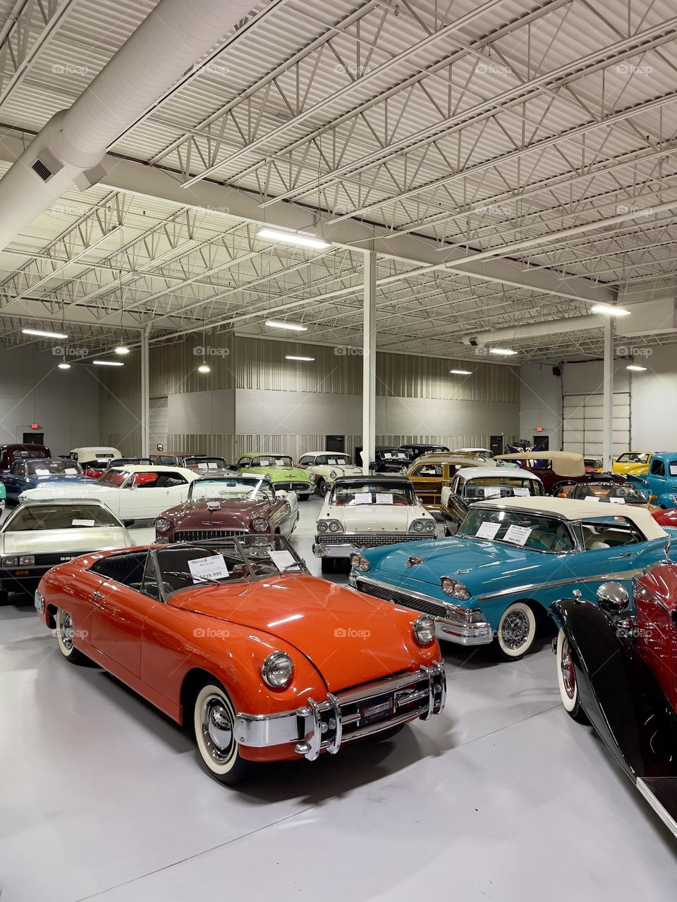 Retro cars on the car exhibit 