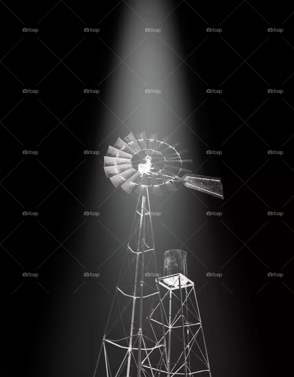 nice one, wind pump black and white