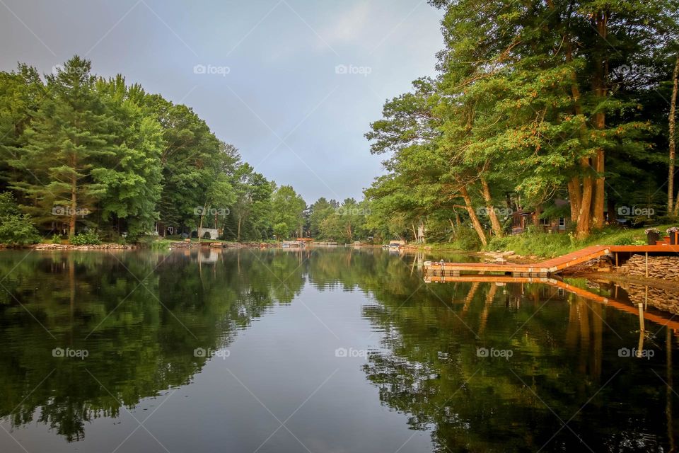 Beautiful view on a calm river