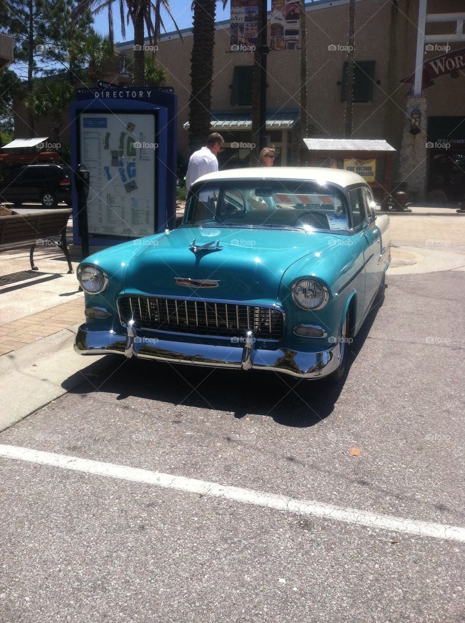 Chevy 55 in the streets of Cuba