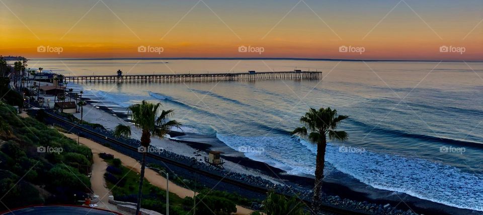 Foap Mission! Beautiful Southern California Coastal Landscape, Sunset Backdrop Of The Beautiful San Clemente Pier!