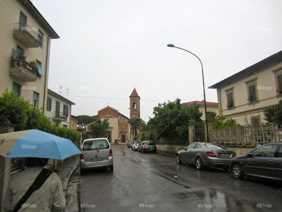 Street, Storm, Car, Road, Rain