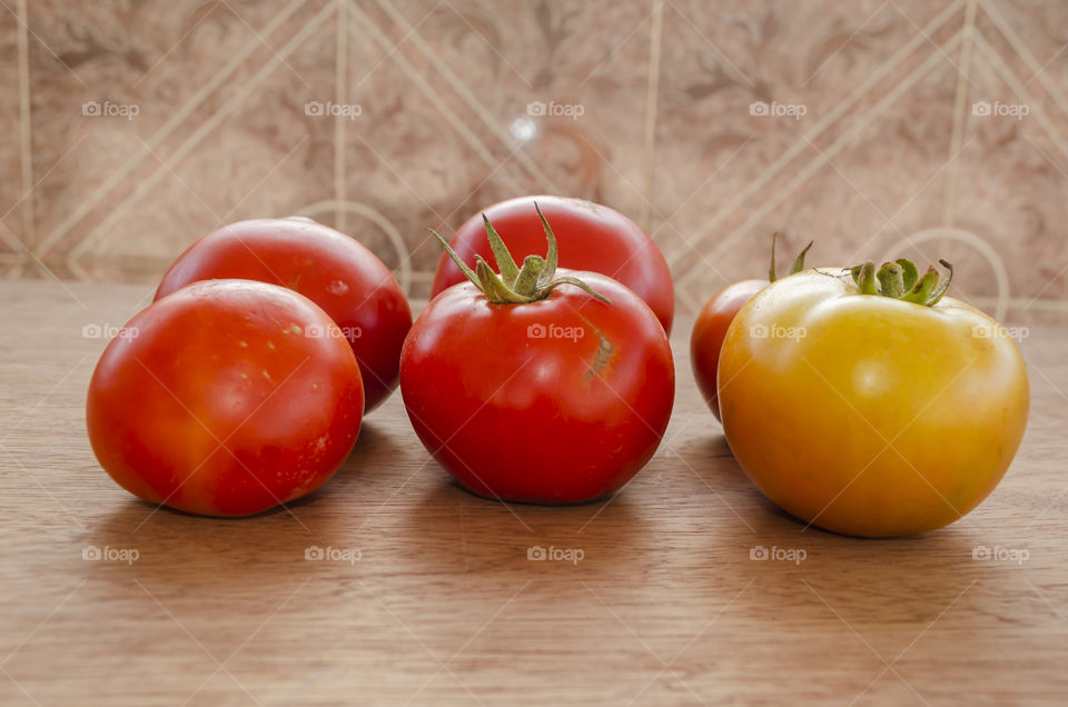 Side View Of Tomatoes