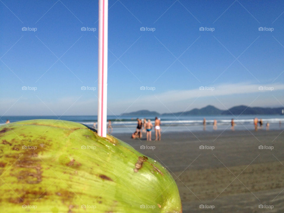 beach sun coconut straw by all4nyny