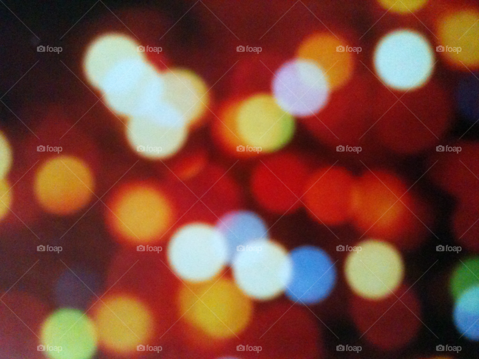 christmas lights circles blur by gregmanchester