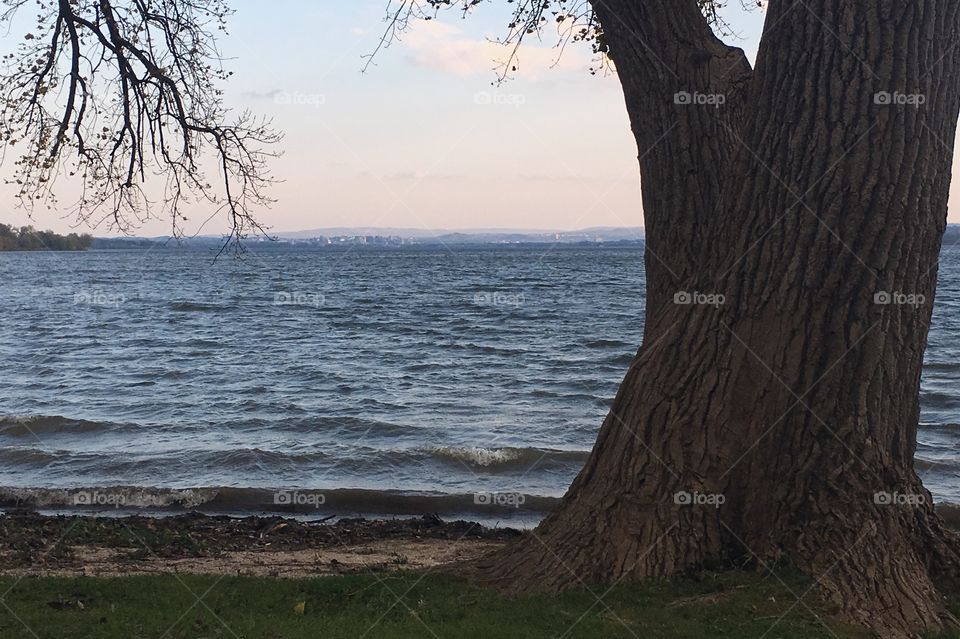 Syracuse over Onondaga Lake. 