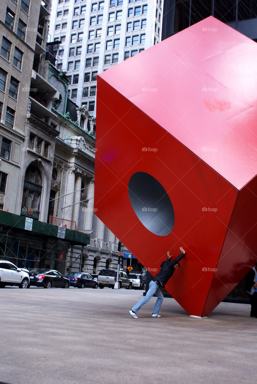 red newyork cube strong by boki