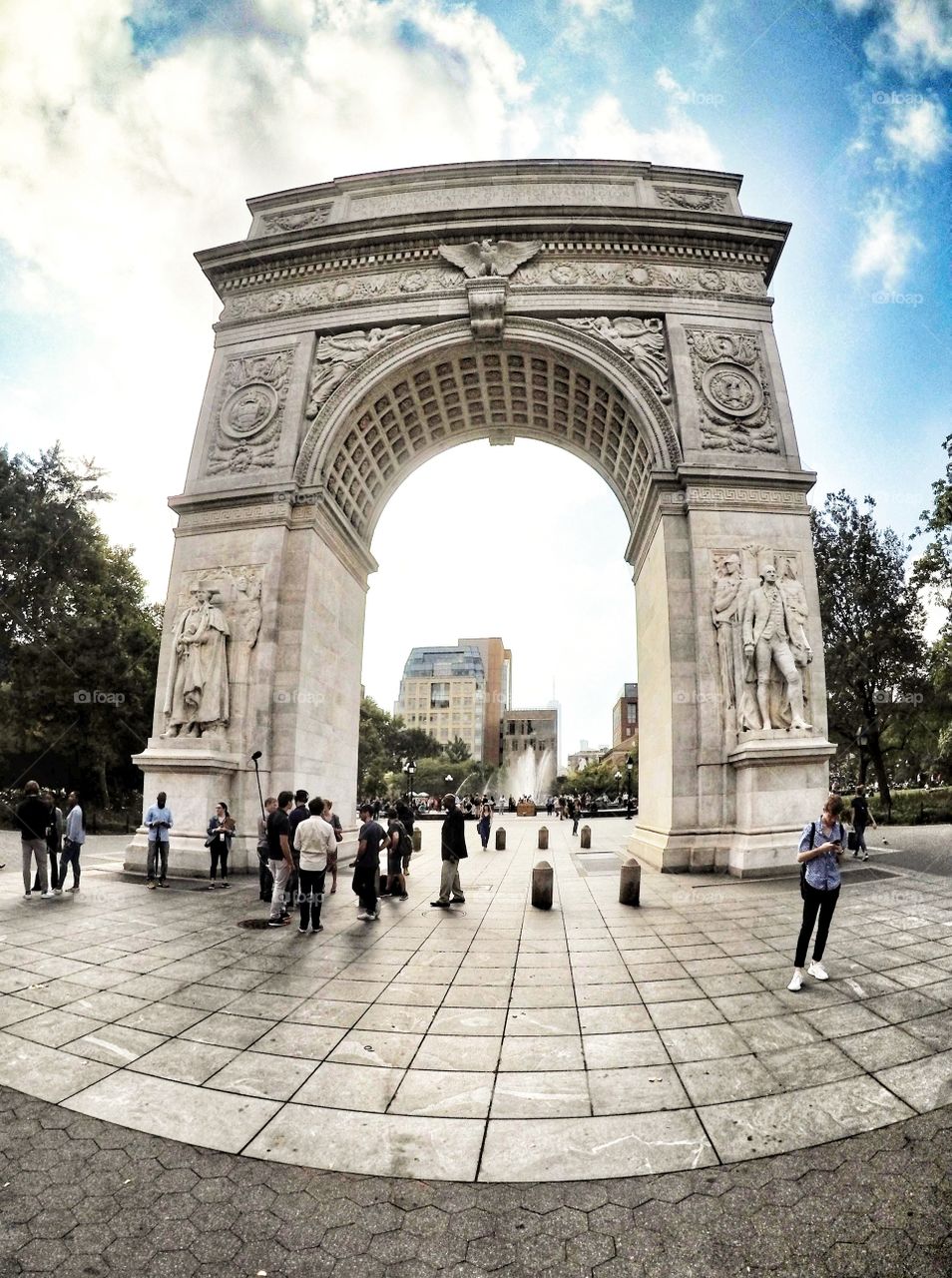 The arch of Washington Square Park in New York City,  Greenwich Village
