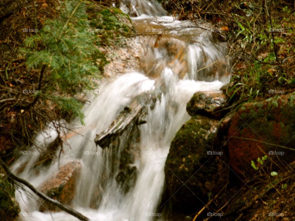 Waterfall, Nature, Wood, Water, River