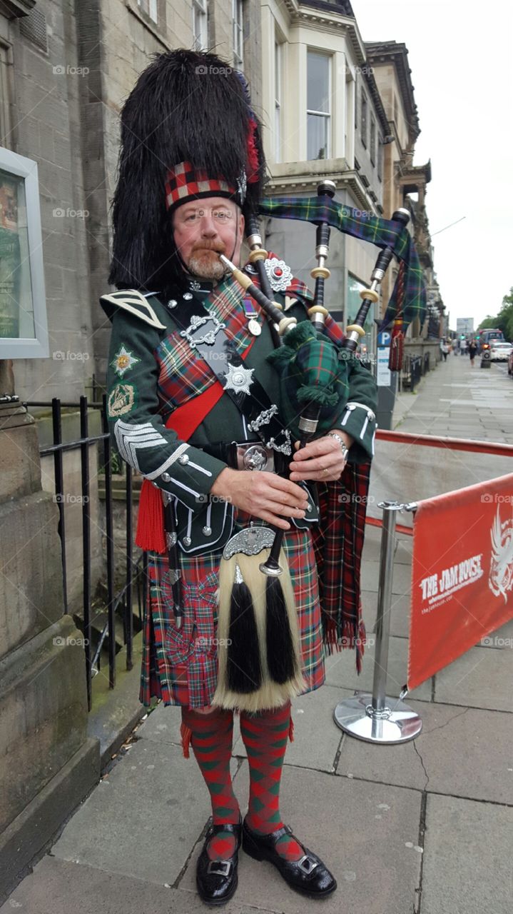 Scottish Bagpipe Player