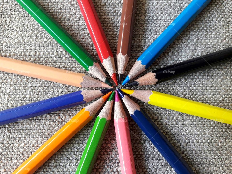 beautiful coloured pencil