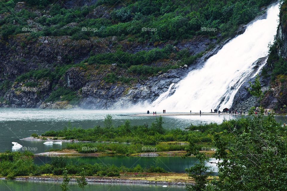 Waterfall in Alaska 