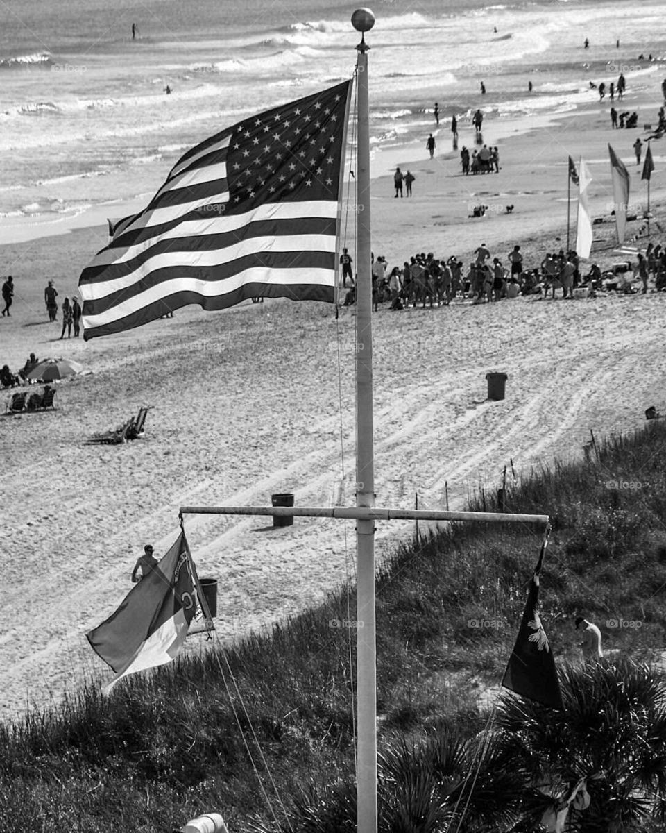 flag in Myrtle beach
