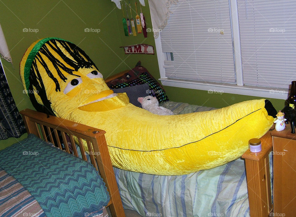 banana man in bed