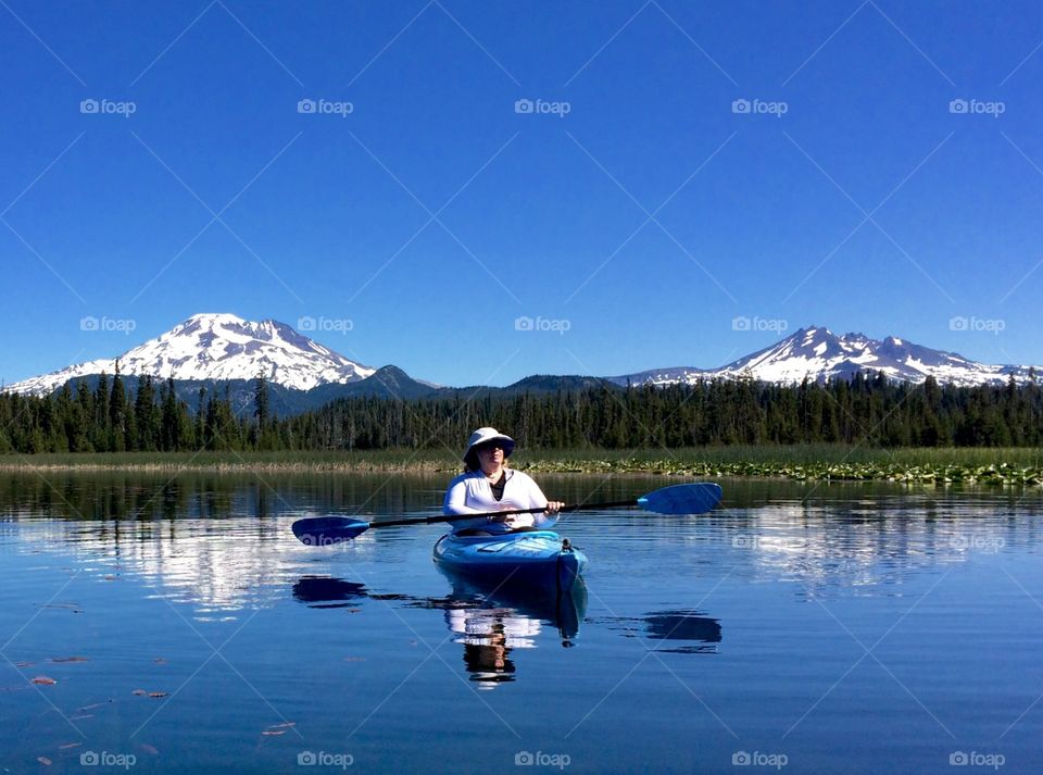 Lake, Snow, Water, Mountain, No Person