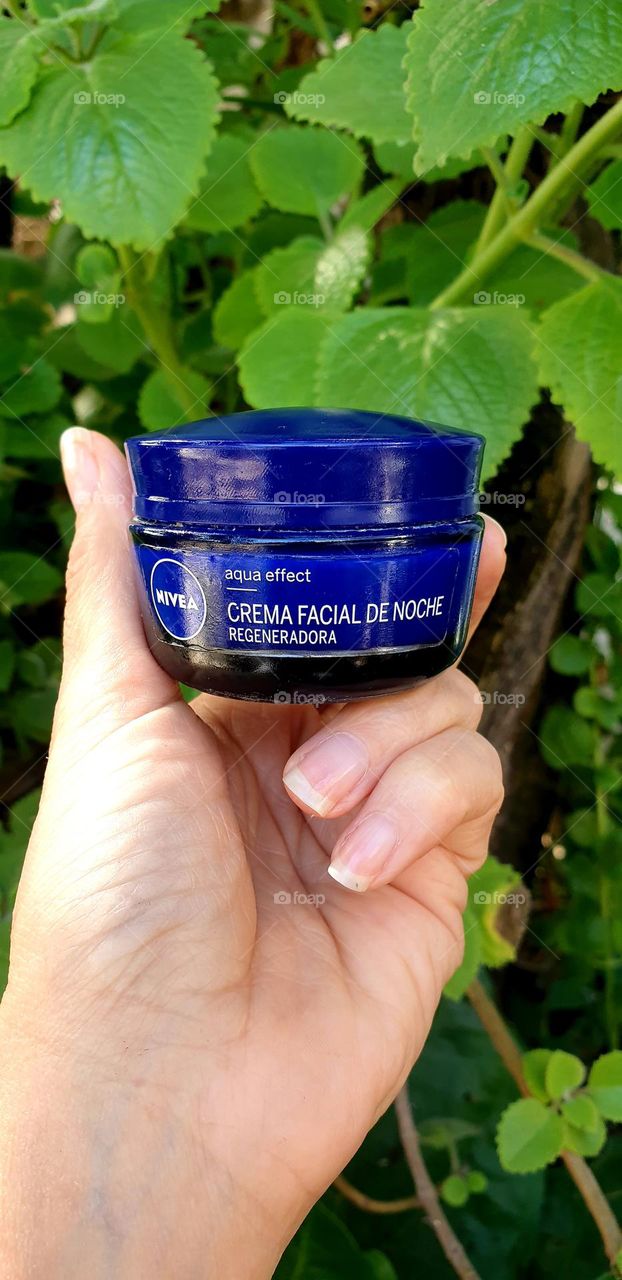 Beauty product, Facial Cream Nivea. Facial Cream DR Night, aqua Effect