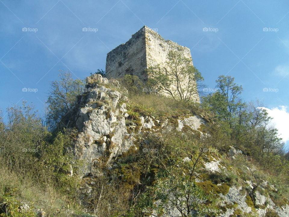 Sokobanja Soko grad ancient fortress at the hilltop