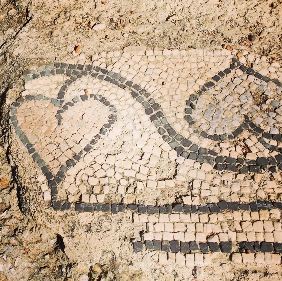 Two hearts as one mosaic 