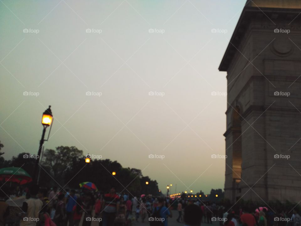 An evening at India Gate