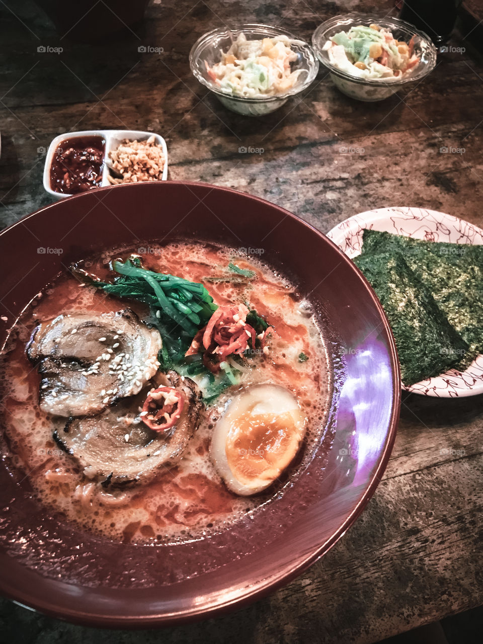 Bali Indonesia: Eating ramen for rinner, super delicious 