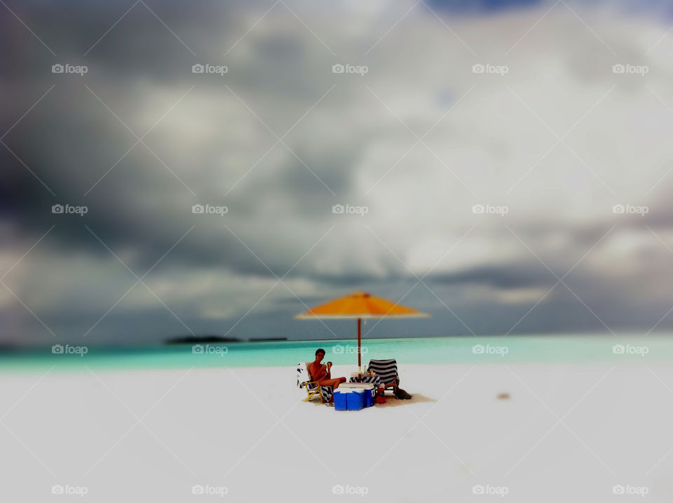 Desert island. Left alone for 4 hours on a deserted island in The Maldives, bliss!