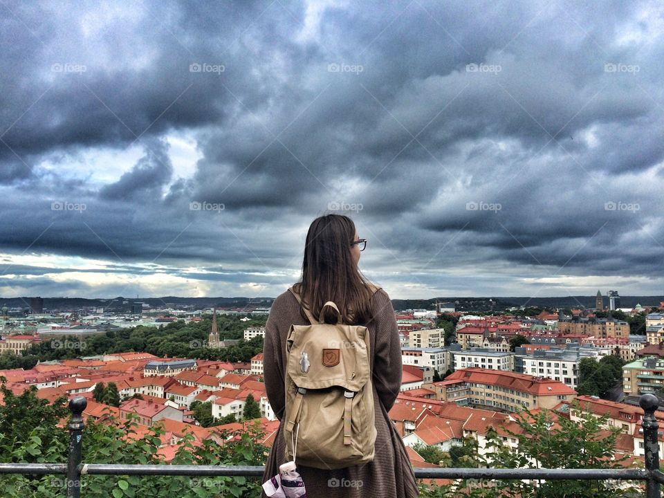 Cloudy Gothenburg view 