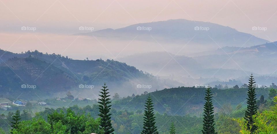 Fog on the mountains!