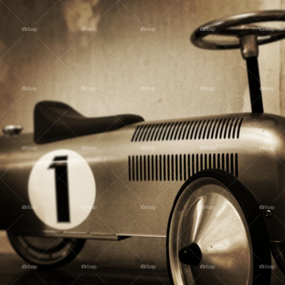 retro toy car