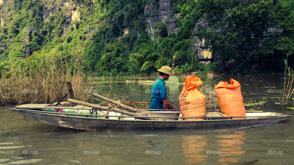 Trip to Vietnam fisherman and rice farmer