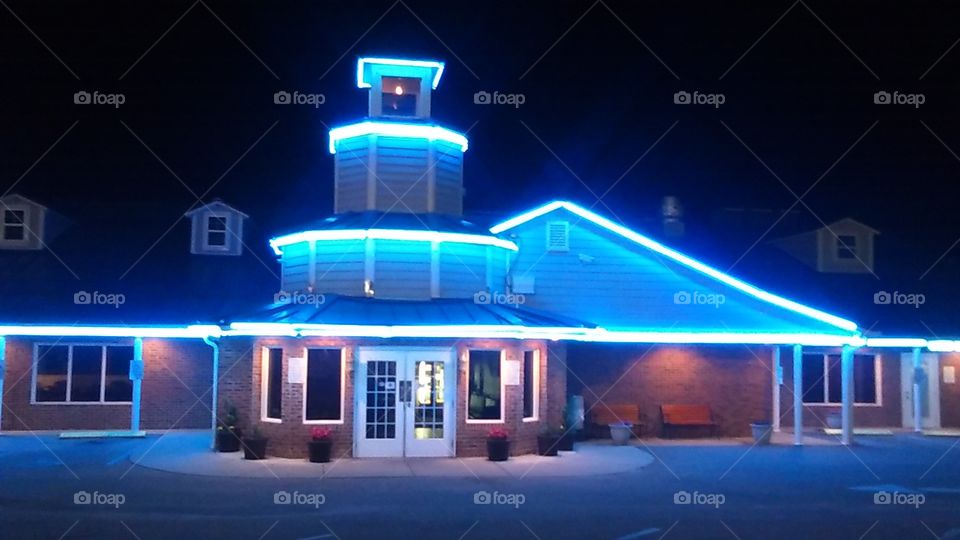 Glowing house