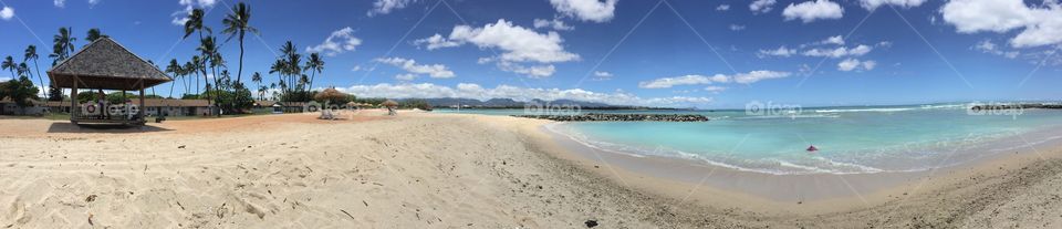 Scenic view of beach